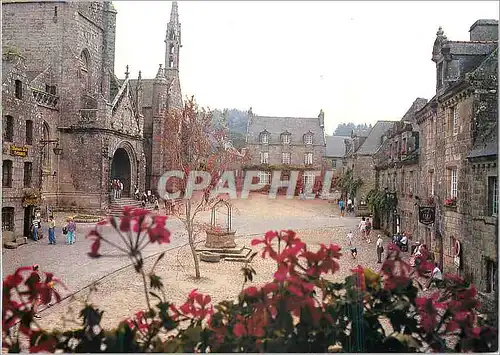 Cartes postales moderne Locronana vue generale de la place