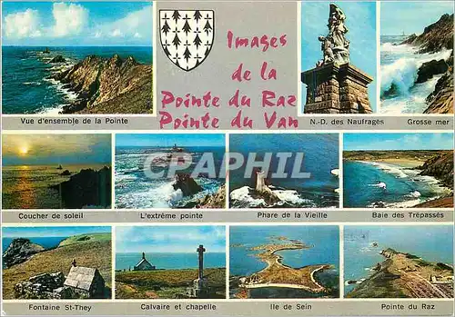 Cartes postales moderne Images de la pointe de raz pointe du van