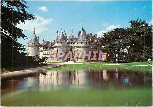Moderne Karte Symphonie du val de Loire Chaumont (L et cher) le chateau se mirant dans l'eau