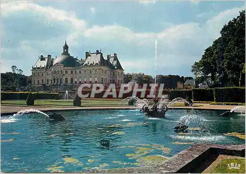 Moderne Karte Chateau de vaux le Vicomte bassin de la courone