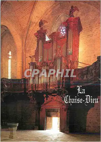 Moderne Karte La Chaise Dieu (Hte Loire) alt 1082 m buffet d'orgue abbaye st robert