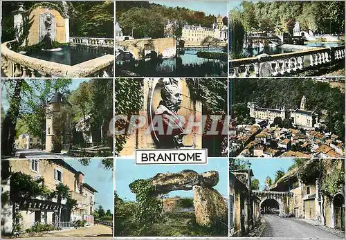 Moderne Karte Brantome en perigord (Dordogne)