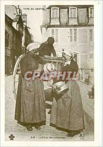 Cartes postales moderne La belle epoque en Berry Laitieres berrichonnes