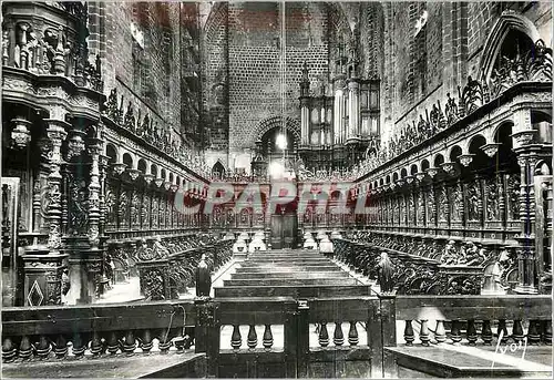 Cartes postales moderne Saint bertrand de comminges (Haute Garonne) choeur de la cathedrale les stalles et le buffet d'o