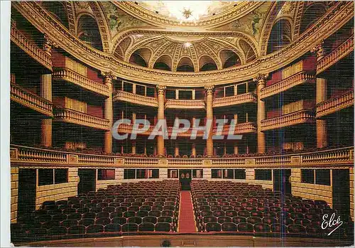 Moderne Karte Bordeaux (Gironde) la salle du grand theatre (XVIIIe s)