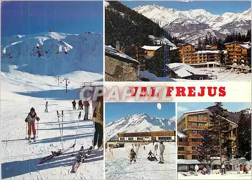 Moderne Karte En maurienne (Savoie) Val Frejus (alt 1550 3047 m) la station le telecabine de punta bagna premi