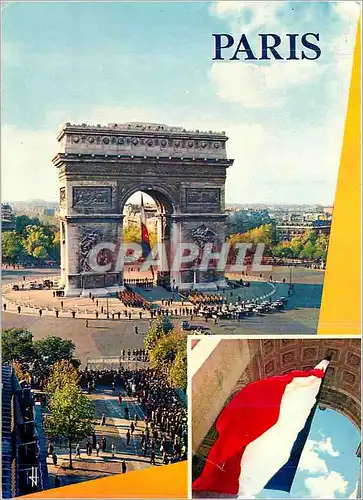 Cartes postales moderne Paris l'arc de triomphe