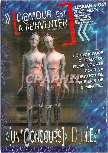 Cartes postales moderne L'amour est a reinventer Robot Lesbian & Pride Films