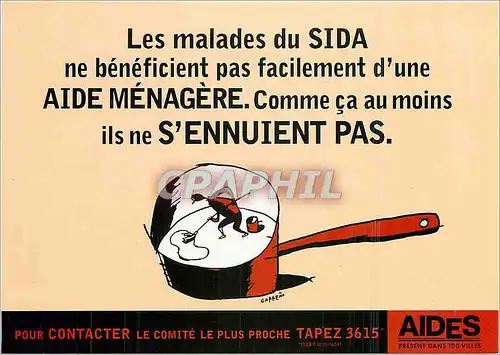 Cartes postales moderne Une association de lutte contre le sida