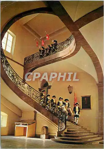 Cartes postales moderne Senones gardes de salm et escalier d'honneur Militaria