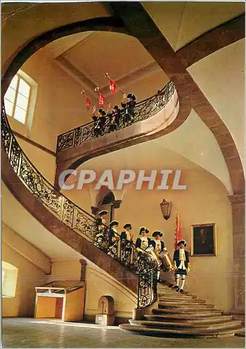 Moderne Karte Senones gardes de salm et escalier d'honneur Militaria