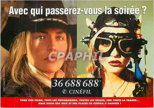 Cartes postales moderne Avec qui passerez vous la soiree Cinefil