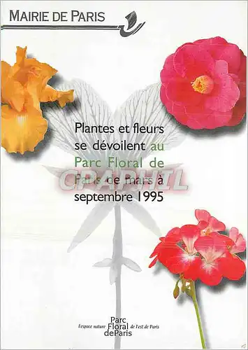 Cartes postales moderne Mairie de Paris Plantes et fleurs Parc Floral de Paris