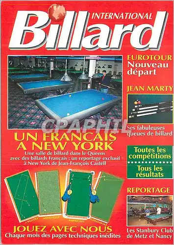 Cartes postales moderne International Billard Eurotour Metz Nancy Jean Marty