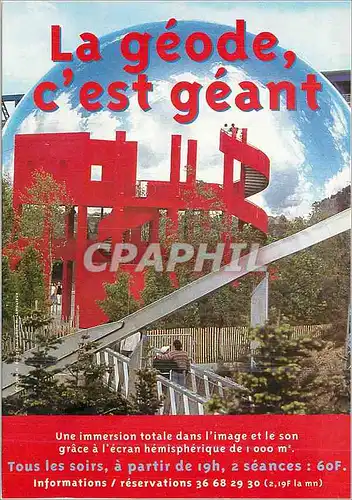 Cartes postales moderne La Geode c'est geant Paris La Villette