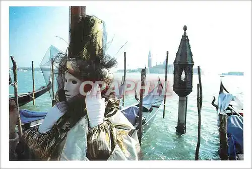 Cartes postales moderne Rose Noire rend hommage a Venise