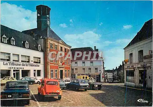 Moderne Karte Vervins (Aisne) place Ch de Gaule