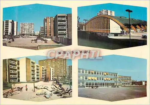 Moderne Karte Les fauvettes Neuilly sur Marne