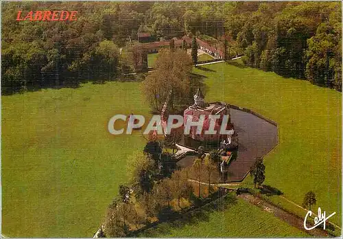 Moderne Karte Labrede le chateau de montesquieu 12e et 15e s