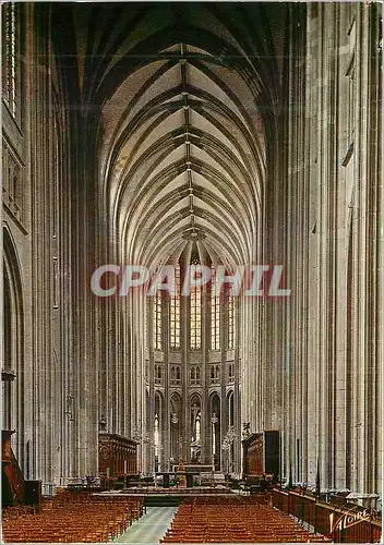 Moderne Karte Orleans (Loiret) La nef et le choeur de la cathedrale sainte Croix (XII XIXe s)