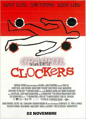 Moderne Karte Clockers Spike Lee Harvey Keitel John Turturro Delroy Lindo