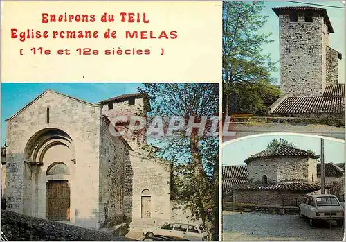 Moderne Karte Le Teil (Ardeche) Eglsie de Melas