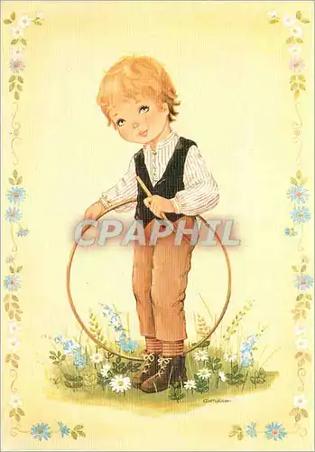 Cartes postales moderne Enfant au cerceau