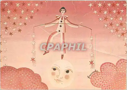 Cartes postales moderne Franceska Pierrot Funambule