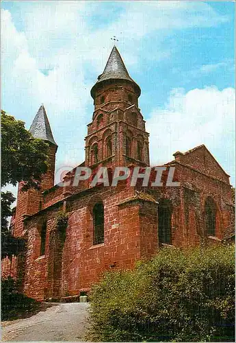 Cartes postales moderne La Correze Touristique Collonges-la-Rouge L'eglise Romane et son Clocher du XIIe siecle de style