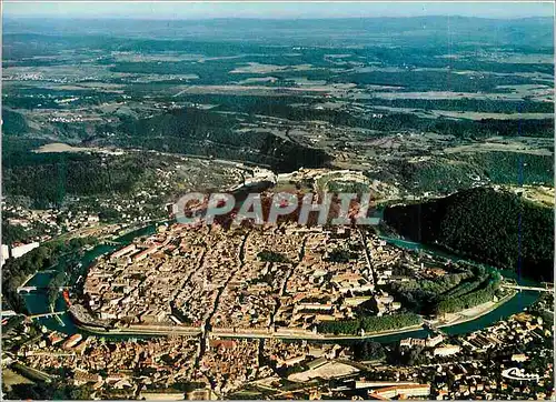 Cartes postales moderne Besancon (Doubs) Vue aerienne La boucle du Doubs