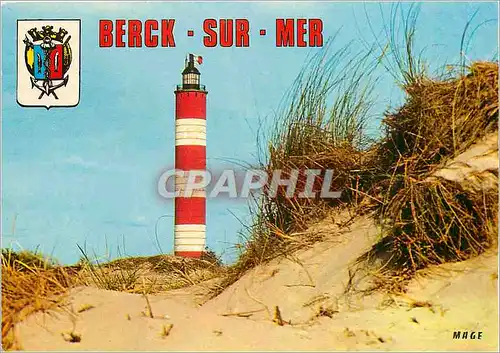 Cartes postales moderne Berck-Plage (Pas-de-Calais) Le Phare et les Dunes