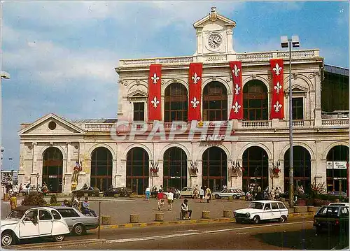 Moderne Karte Lille (Nord) La gare SNCF