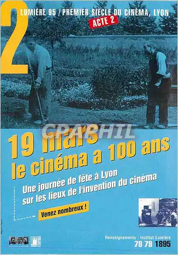 Cartes postales moderne Le Cinema a 100 ans Lyon