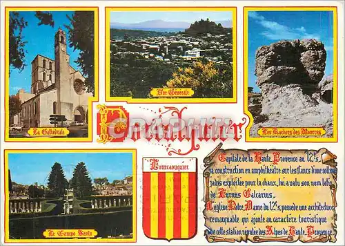 Moderne Karte Forcalquier Alpes de Haute Provence