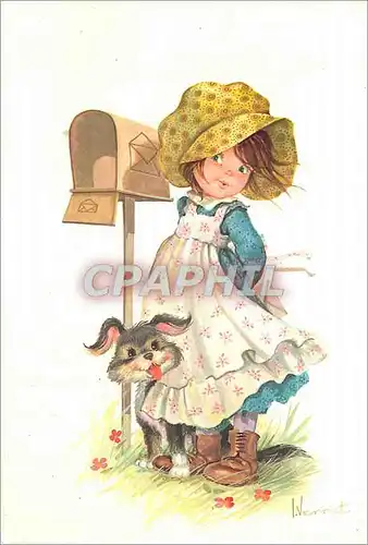Cartes postales moderne Enfant Chien