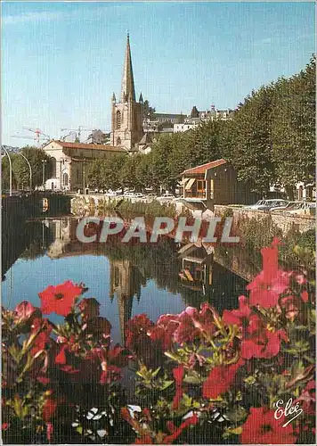 Cartes postales moderne Tulle Les Bords de la Correze au fond l'Eglise
