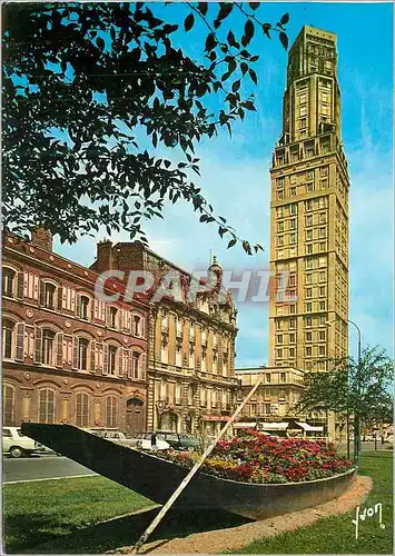 Cartes postales moderne Amiens (Somme) La Tour Perret et barque fleurie des Hortillonnages