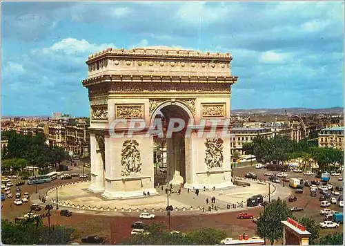 Moderne Karte Paris L'Arc de Triomphe