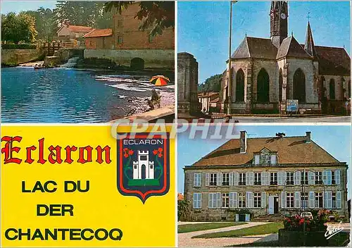Cartes postales moderne Eclaron (Haute Marne) La Du Der Chatecoq La fosse du moulin L'eglise