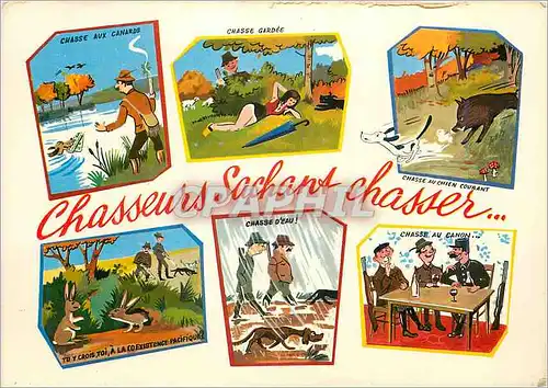Cartes postales moderne Chasseurs Sachant Chasser Chasse