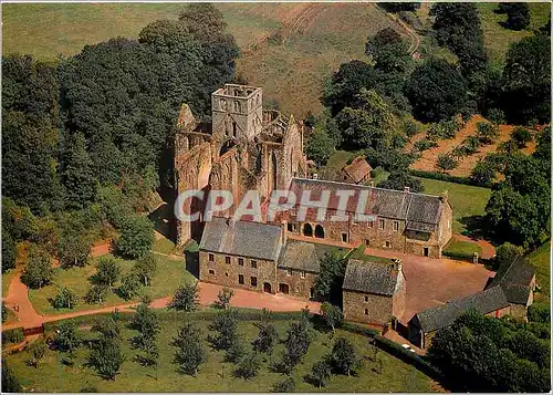 Moderne Karte Abbaye de Hambey (Manche) Manoires de la Manche