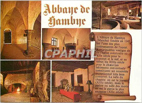 Cartes postales moderne Abbaye de Hambey (Manche) Le parloir