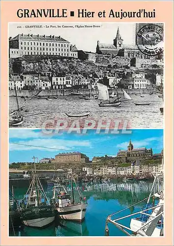 Cartes postales moderne Granville Hier et Aujourd'hui Bateaux de peche