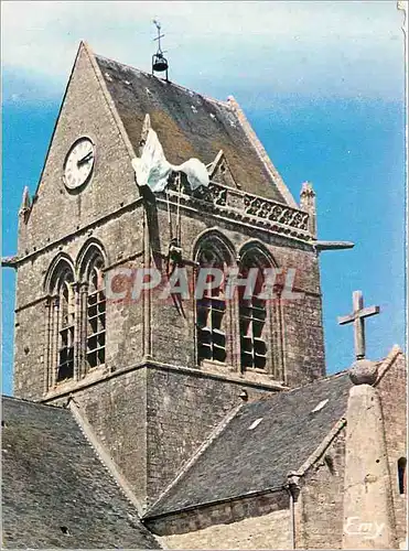 Moderne Karte Saint-Mere-Eglise (Manche) Militaria Parachute Parachutisme