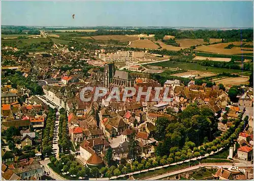 Cartes postales moderne Sezanne (Marne) Vue generale aerienne