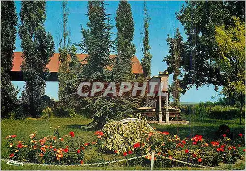 Moderne Karte Ambonnay (Marne) Le square de la Concorde avec le vieux pressoir