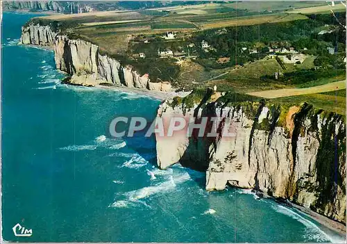 Cartes postales moderne Yport (S Mar) Vue aerienne Les Falaises