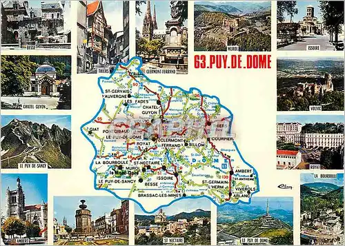 Cartes postales moderne Puy-de-Dome Besse Thiers Clermont Ferrand Issoire Volvic Royat St Nectaire