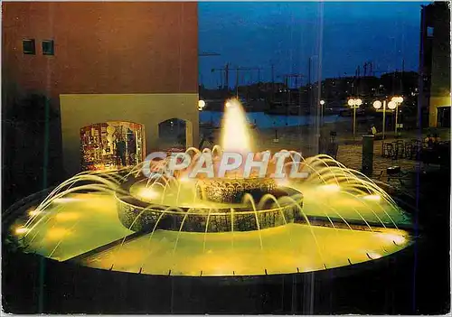 Cartes postales moderne Le Cap d'Agde (Herault) La Fontaine Agde Marine la nuit