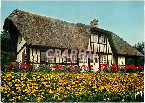 Cartes postales moderne La Luxuriante Normandie Une chaumiere